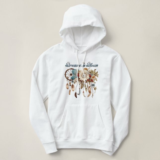 Pull À Capuche Rêves en fleurs (Design devant)