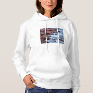 Pull À Capuche Rivage rocheux avec de l'eau, Canada