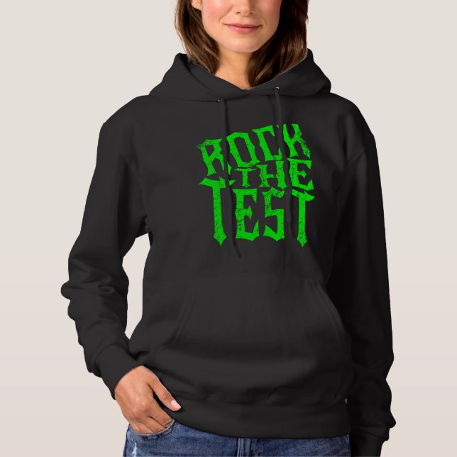 Pull À Capuche Rochez le test Jour de test Rétro Motivation Ensei (Devant)