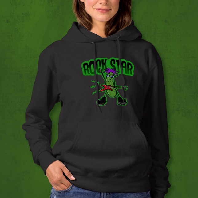 Pull À Capuche Rock Star Pickle - Drôle Cartoon (Créateur téléchargé)