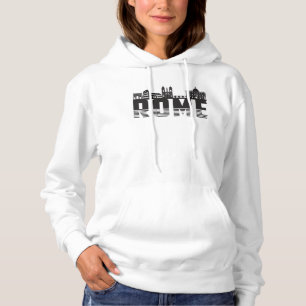Pull À Capuche Rome Italie City Skyline Cityscape Funny Idée cade