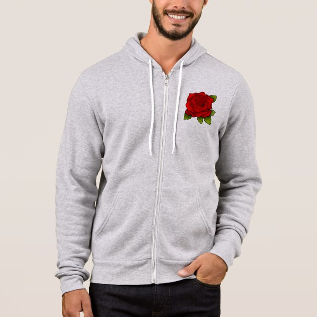 Pull À Capuche rose (Devant)