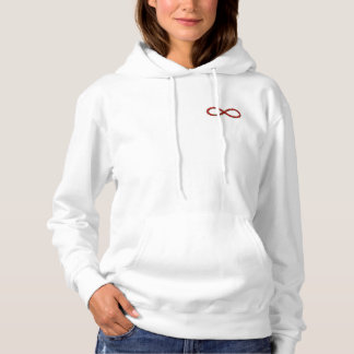 Pull À Capuche Rose Rouge & Infini