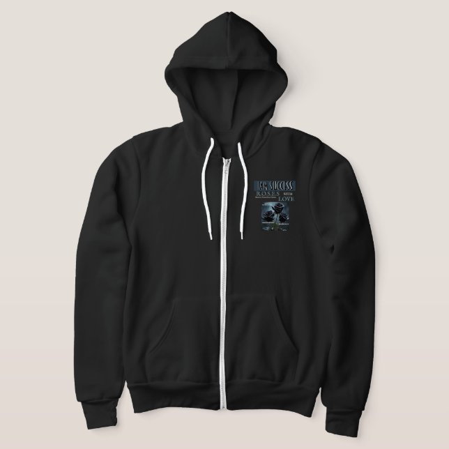 PULL À CAPUCHE ROSES AMOUREUX (Poser)