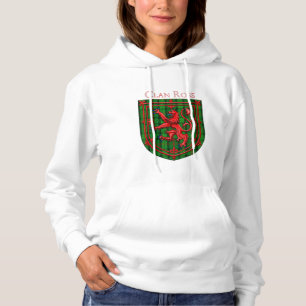 Pull À Capuche Ross Tartan Scottish Plaid Lion Rampant