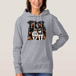 Pull À Capuche Rottweilers gardiens fidèles des enfants