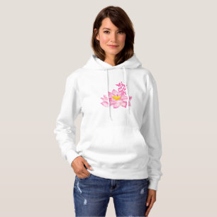 Pull À Capuche Ruban de sensibilisation au cancer du sein rose Lo