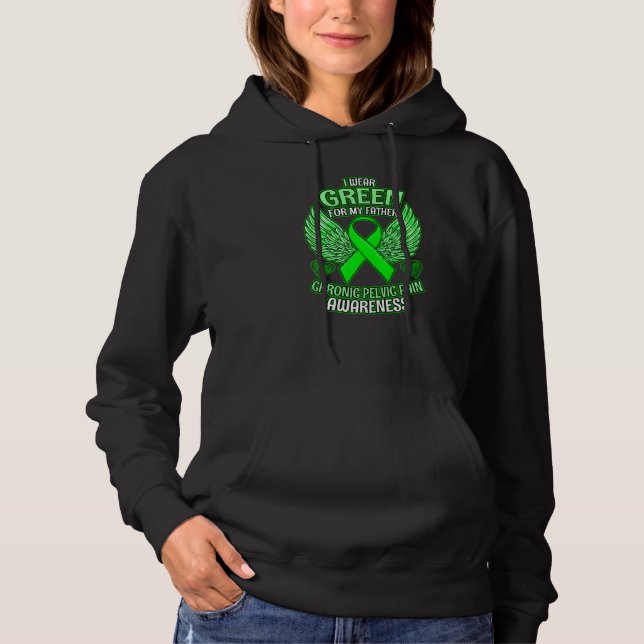 Pull À Capuche Ruban de soutien pour père de sensibilisation à la (Devant)