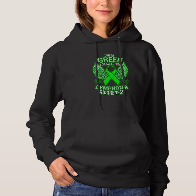 Pull À Capuche Ruban de soutien pour père de sensibilisation à la (Devant)