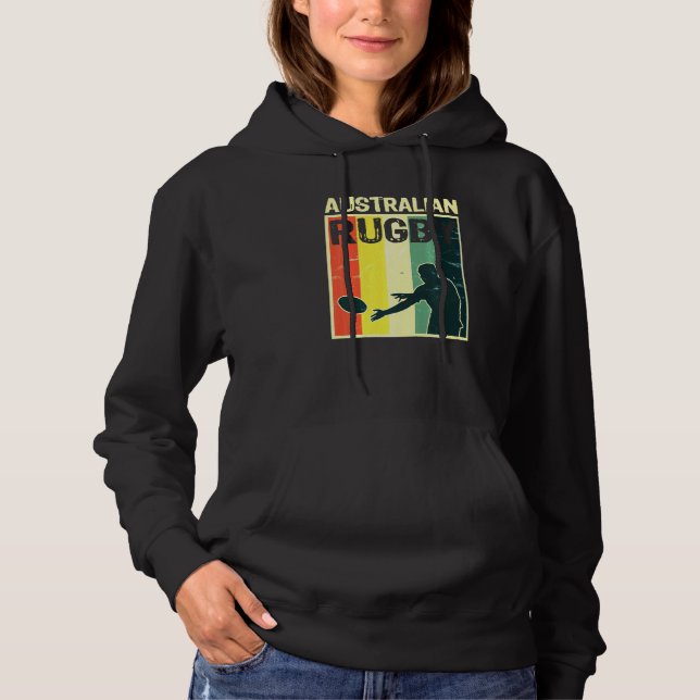 Pull À Capuche Rugby Rugby Merchandise Rugby Australien (Devant)