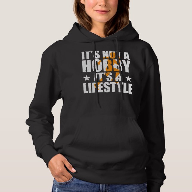 Pull À Capuche Runner It's Not A Hobby It's A Lifestyle (Devant)