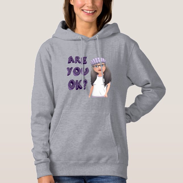 Pull À Capuche RUOK-Lotus lilas doux (Devant)
