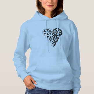 Pull À Capuche Sacred Heart - Coeur de vie, Dual-Wh/Bl.