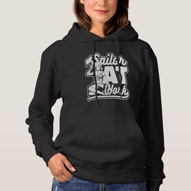 Pull À Capuche Sailing Work Captain Boat  Sailboat Sailor (Devant)