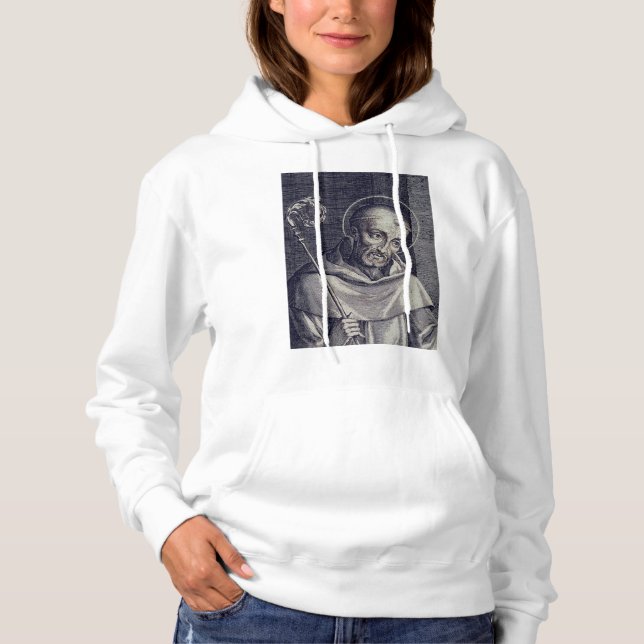 Pull À Capuche Saint Bernard de Clairvaux Docteur melliflu (Devant)