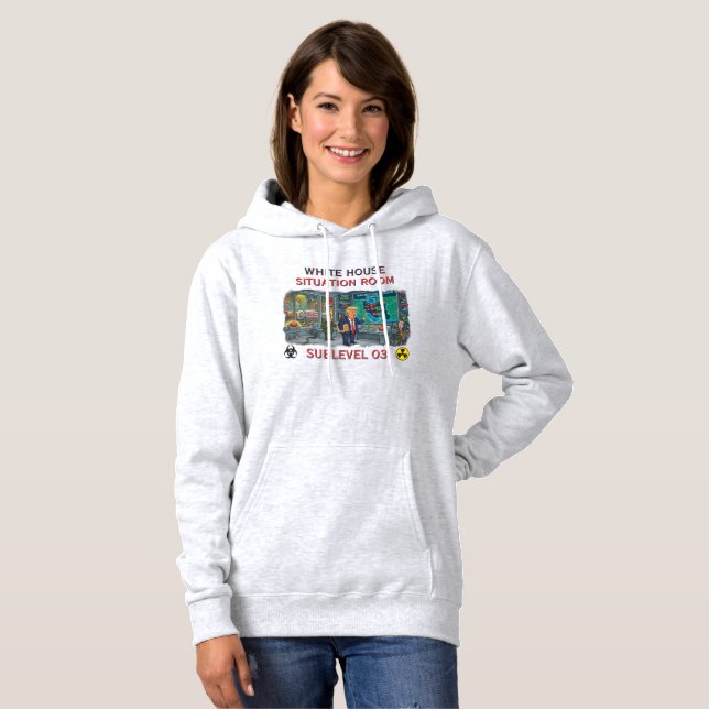 PULL À CAPUCHE SALLE DE CRISE DE LA MAISON BLANCHE (Devant entier)