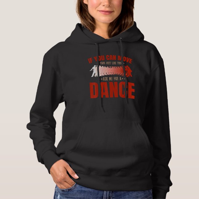 Pull À Capuche Salsa Bachata Kizomba bouger les pieds pour un lat (Devant)