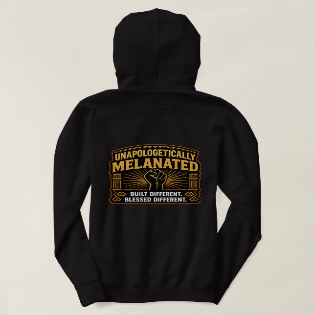 Pull À Capuche Sans excuses Mélanisé (Design dos)