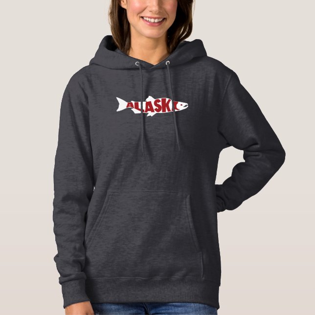 Pull À Capuche Saumon de l'Alaska (Devant)