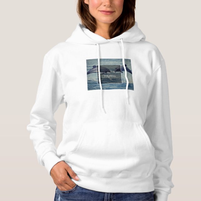 Pull À Capuche Sauvez le dauphin de Maui Tee (Devant)
