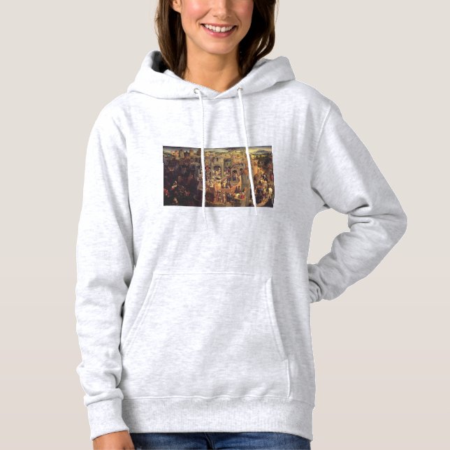 Pull À Capuche Scènes de la Crucifixion du Christ (Devant)