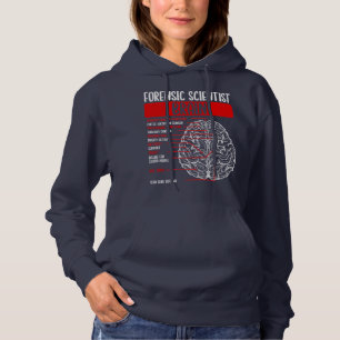 Pull À Capuche Scientifique criminalistique Cerveau