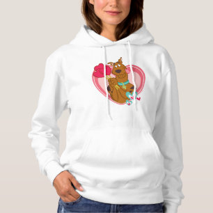 Pull À Capuche Scooby-Doo Holding Heart Lolipops