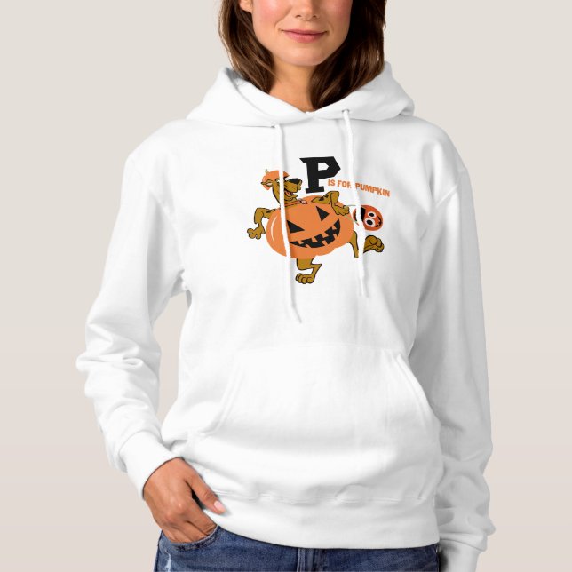 Pull À Capuche Scooby-Doo | P est pour le Citrouille (Devant)