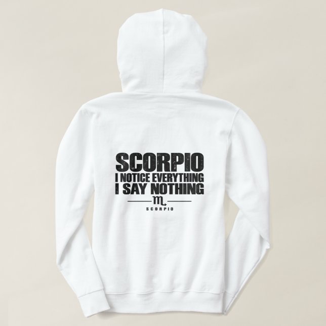 Pull À Capuche Scorpio Zodiac Sign (Design dos)