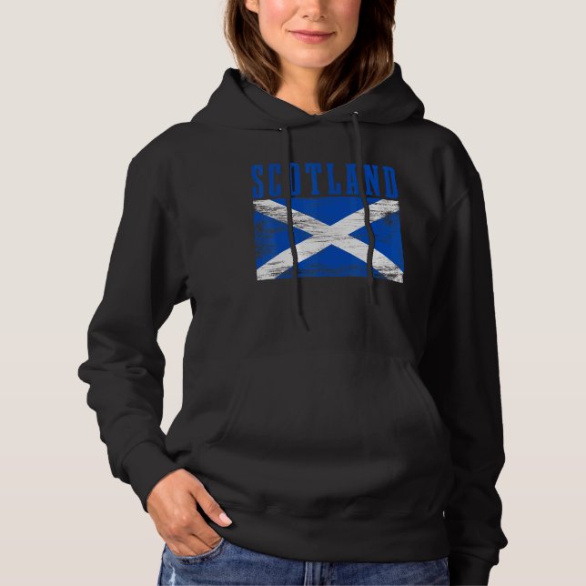 Pull À Capuche Scotland Vintage Scottish Flag Pride (Devant)