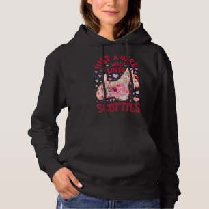 Pull À Capuche Scottie Scottish Terrier Juste Une Fille Qui Aime