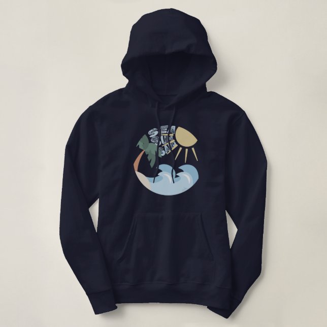Pull À Capuche Sea, Sun, Sand Hoodie (Design devant)
