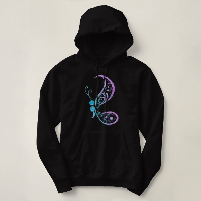 Pull À Capuche Semicolon Butterfly Mental Health Suicide Award (Design devant)