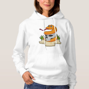 Pull À Capuche Serpent avec crâne