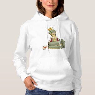 Pull À Capuche Serpent comme roi avec Couronne