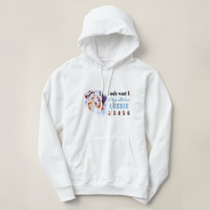 Pull À Capuche Seulement 1 chemise d'Australien de bleu de ciel