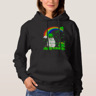 Pull À Capuche Shamrock irlandais Rainbow Lucky Ragdoll Chat St P