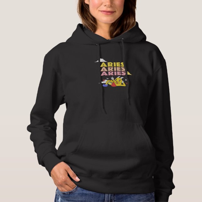 Pull À Capuche Signe du zodiaque Bélier (Devant)