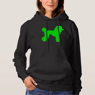 Pull À Capuche Silhouette de caniche vert
