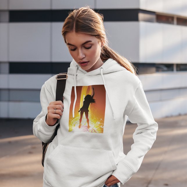 Pull À Capuche Silhouette de danse vibrant Art Pop (Créateur téléchargé)