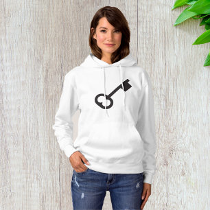 Pull À Capuche Silhouette minimaliste à clé Vintage