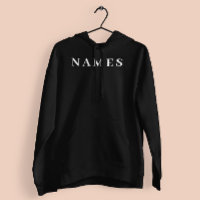 Simple Black Custom Ajouter Votre Nom Élégant