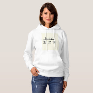 Pull À Capuche Simple Sweatshirt à capuche pour femme d'hiver