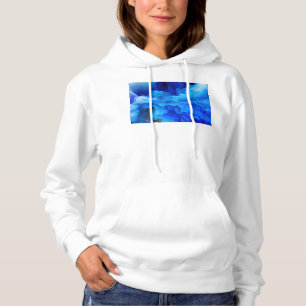 Pull À Capuche SlipperyJoe's abstrait nuage artwork coloré surr