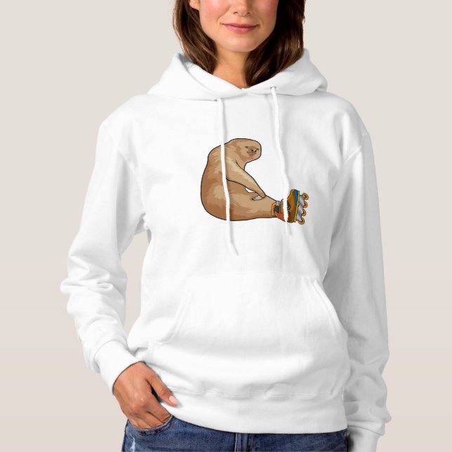 Pull À Capuche Sloth as Patinage en ligne avec Patins en ligne (Devant)