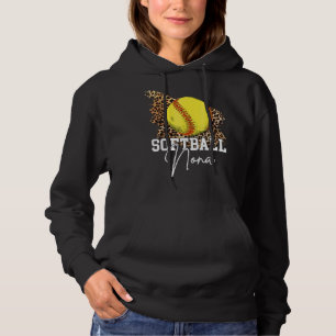 Pull À Capuche Softball Nona Leopard Heart