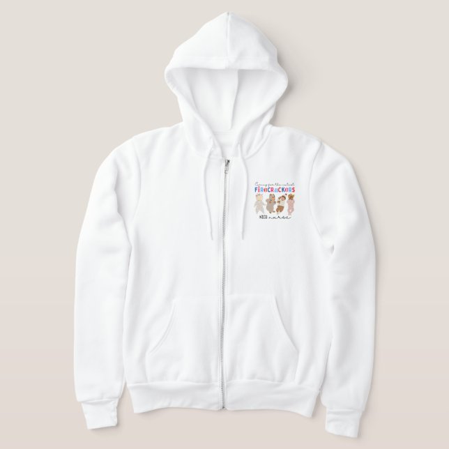 Pull À Capuche Soins pour les couturiers, NICU Nurse, Infirmière (Poser)