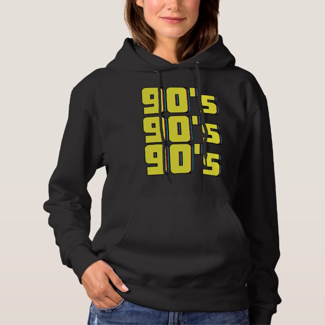 Pull À Capuche Soirée déguisée années 90 Tenue rétro des années 9 (Devant)