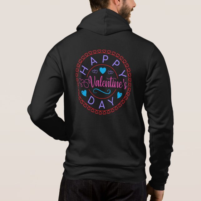 Pull À Capuche Sois Ma Saint-Valentin Pour Toujours-83419 (Dos)