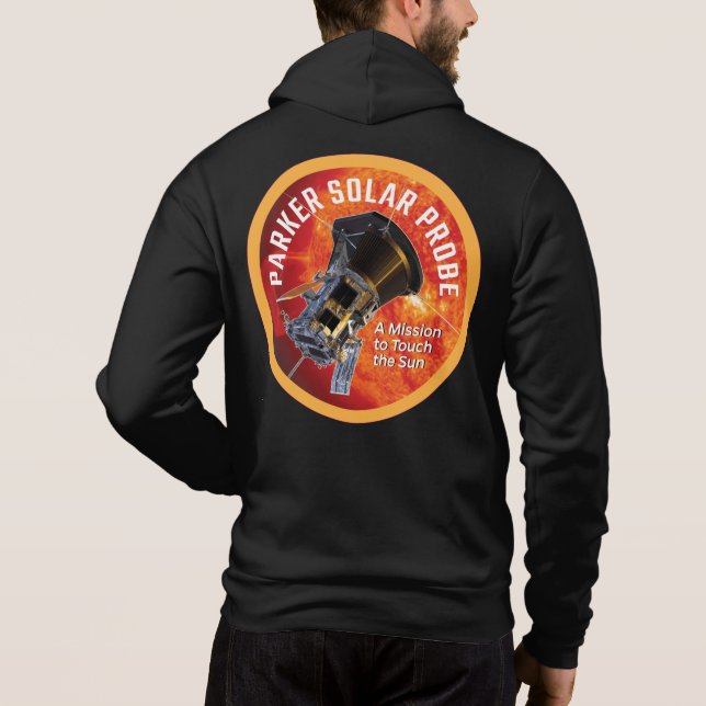 Pull À Capuche Sonde solaire Parker de la NASA Eclipse Noir (Dos)